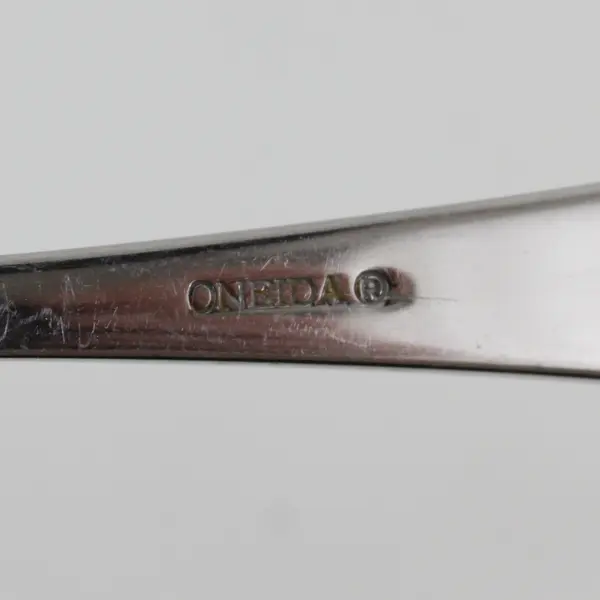 Lot of 2 Oneida Silver Icarus Pattern 18/10 Stainless Serving Forks China 8.75"