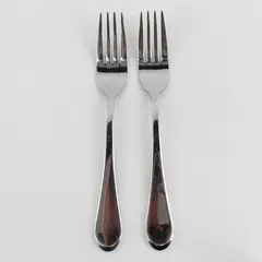 Lot of 2 Oneida Silver Icarus Pattern 18/10 Stainless Dinner Forks China 8"