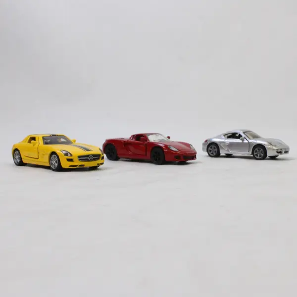 Lot of 3 SIKU Diecast Toy Cars - Porsche x2 & Mercedes-Benz