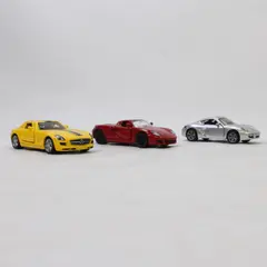 Lot of 3 SIKU Diecast Toy Cars - Porsche x2 & Mercedes-Benz