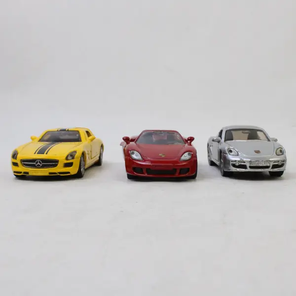 Lot of 3 SIKU Diecast Toy Cars - Porsche x2 & Mercedes-Benz