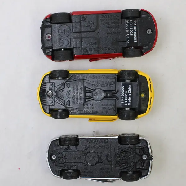 Lot of 3 SIKU Diecast Toy Cars - Porsche x2 & Mercedes-Benz