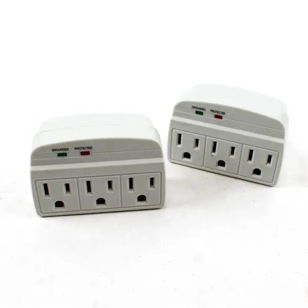 Set of 2 Good Housekeeping 3 Outlet Surge Protector