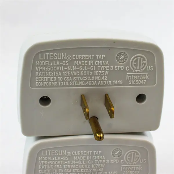 Set of 2 Good Housekeeping 3 Outlet Surge Protector
