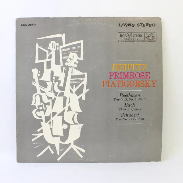 Heifetz Primrose Piatigorsky Beethoven Bach Schubert Classical 12" Vinyl Record