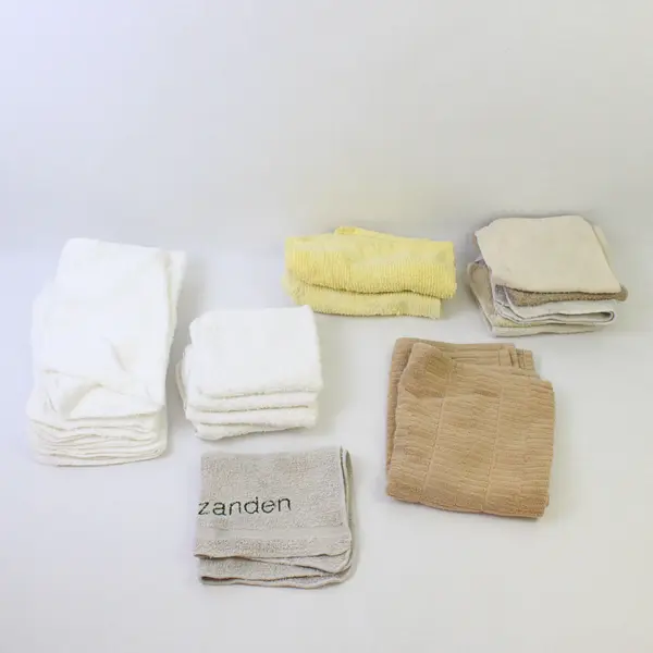 Lot of 19 Dish Towels and Wash Cloths FLAWED DIY Repurposing