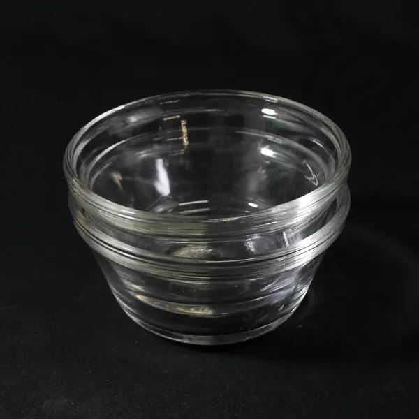 Lot Of 2 Anchor Hocking Matching Clear Glass 1034 Custard Cups 6 Oz 4.25"