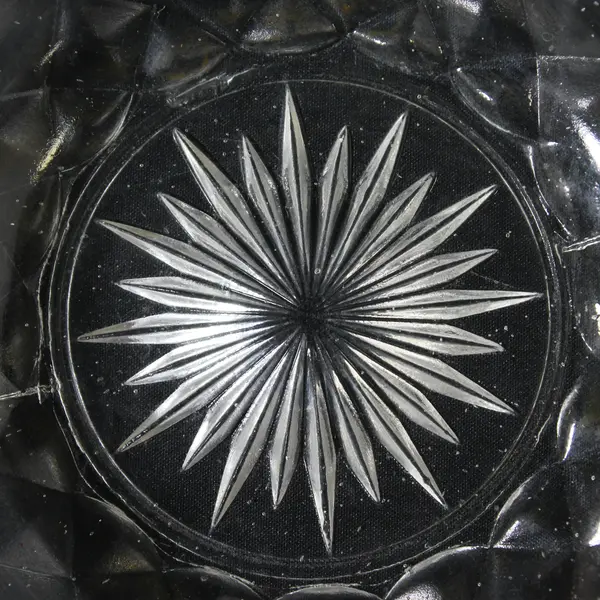 Imperial Glass-Ohio Unknown Pattern Clear Pressed/Cut Glass Handled Bowl 5.25"