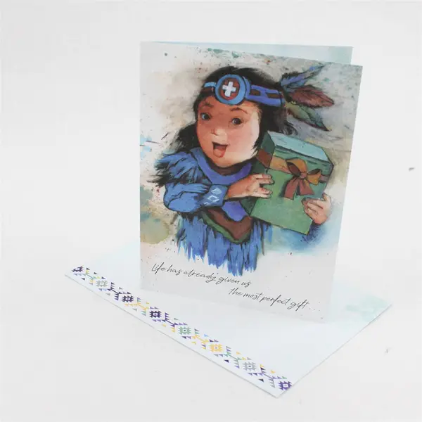 Lot of 8 St. Labre Indian School Illustrated Greeting Cards Unused