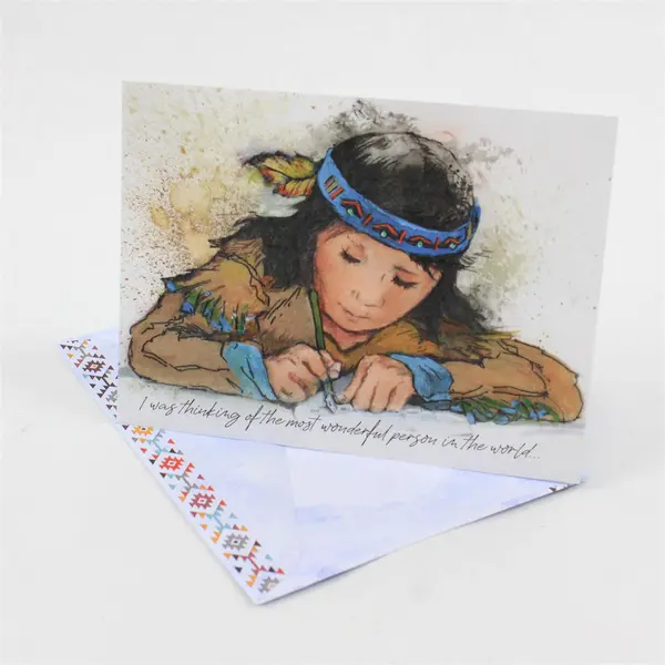 Lot of 8 St. Labre Indian School Illustrated Greeting Cards Unused
