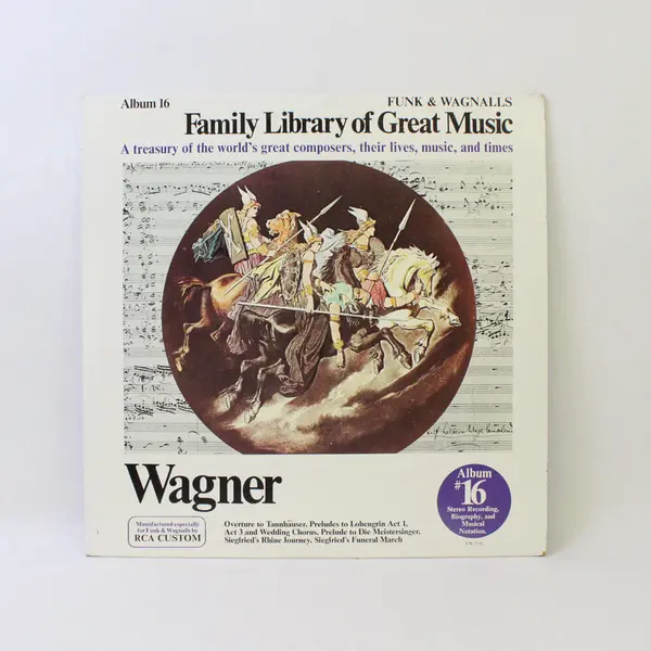 Wagner Family Library of Great Music: Album 16 Vinyl Record 12"