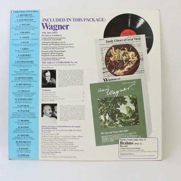 Wagner Family Library of Great Music: Album 16 Vinyl Record 12"