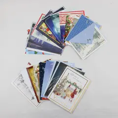 Lot of 25 Christmas Greeting Cards with Envelopes Unused