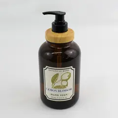 Botanical Home Lemon Blossom Scent Liquid Hand Soap Glass Bottle 19.5 Oz (Full)