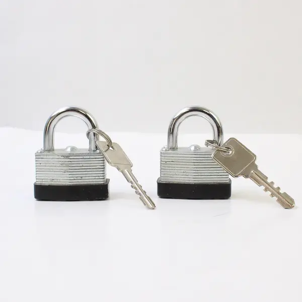 Lot of 2 40mm Padlocks w/ Matching Keys - Used