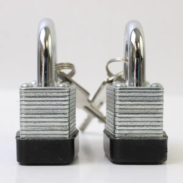 Lot of 2 40mm Padlocks w/ Matching Keys - Used