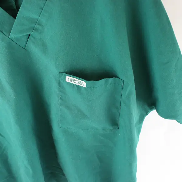 Cherokee Emerald Green Scrub Top Women's 2XL