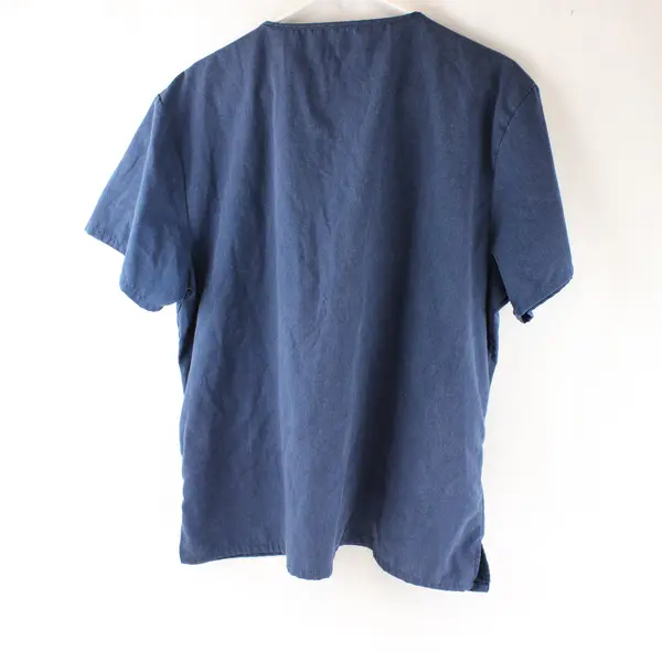 Young USA Blue Scrub Top Women's Large