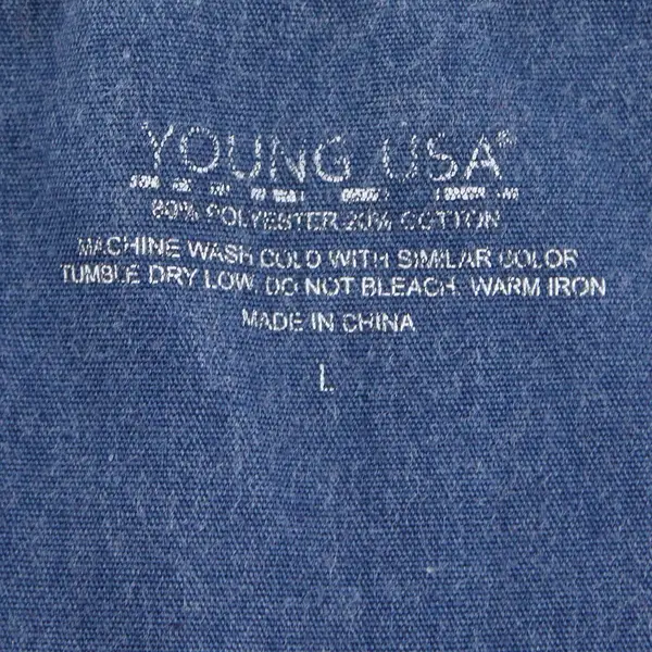 Young USA Blue Scrub Top Women's Large
