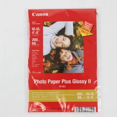 Canon PP-201 Photo Paper Plus Glossy II, 4x6 inch - 100 Sheets