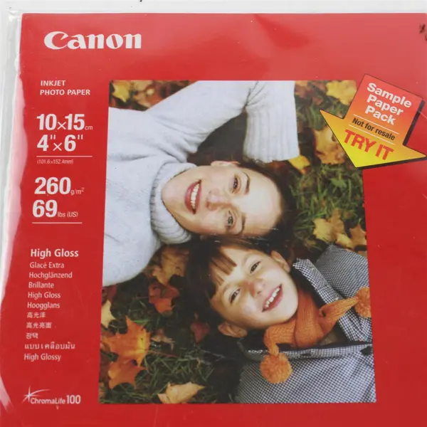 Canon PP-201 Photo Paper Plus Glossy II, 4x6 inch - 100 Sheets