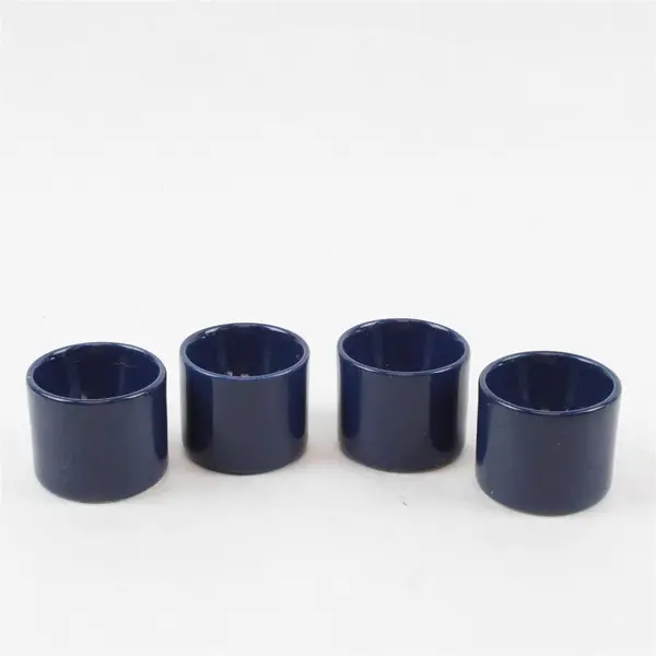 Set of 4 Vintage Melitta Stockholm Cobalt Blue Egg Cups
