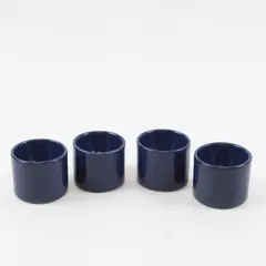 Set of 4 Vintage Melitta Stockholm Cobalt Blue Egg Cups
