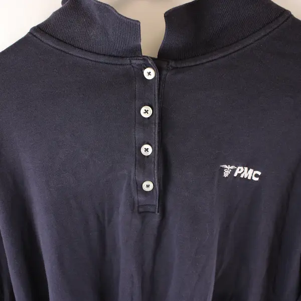 Lands' End Embroidered Physicians Medical Center Navy Cotton Polo Women's 2X