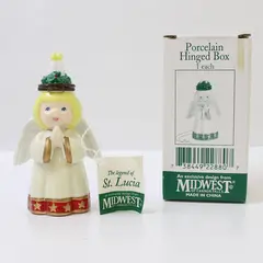 Midwest of Cannon Falls The Legend of St Lucia Porcelain Hinged Box
