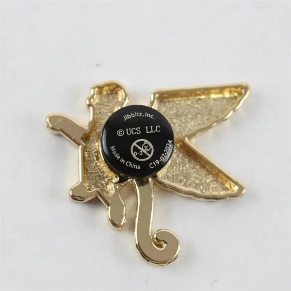 Crocs Wicked Musical Green Enamel Gold-Tone Flying Monkey Jibbitz Charm