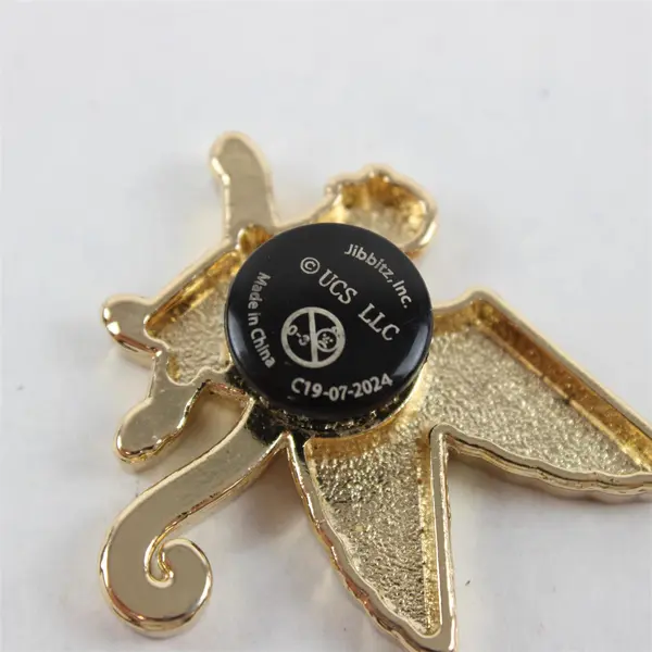 Crocs Wicked Musical Green Enamel Gold-Tone Flying Monkey Jibbitz Charm