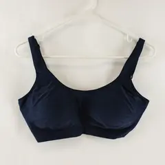 Body & Bra Navy Blue Wireless T-Shirt Bra Women's Large