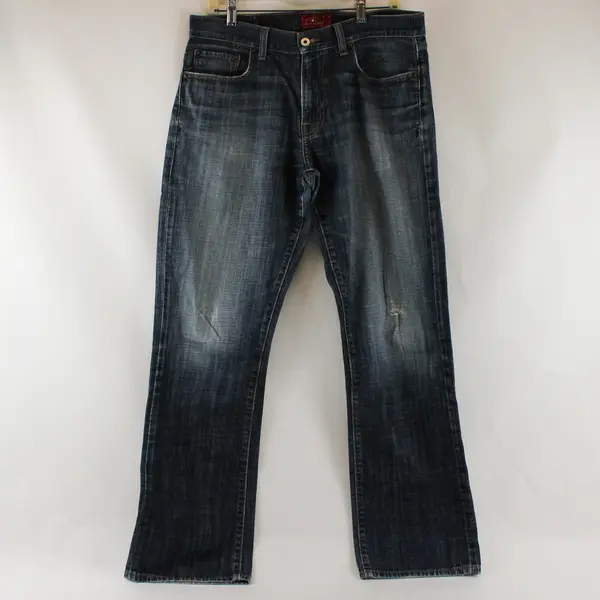 Lucky Brand 221 Original Boot Cut Medium Wash Distressed Jeans Men's W34 x L34
