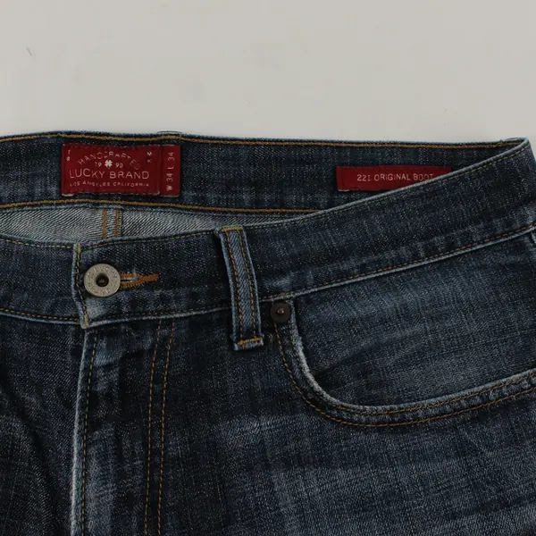 Lucky Brand 221 Original Boot Cut Medium Wash Distressed Jeans Men's W34 x L34
