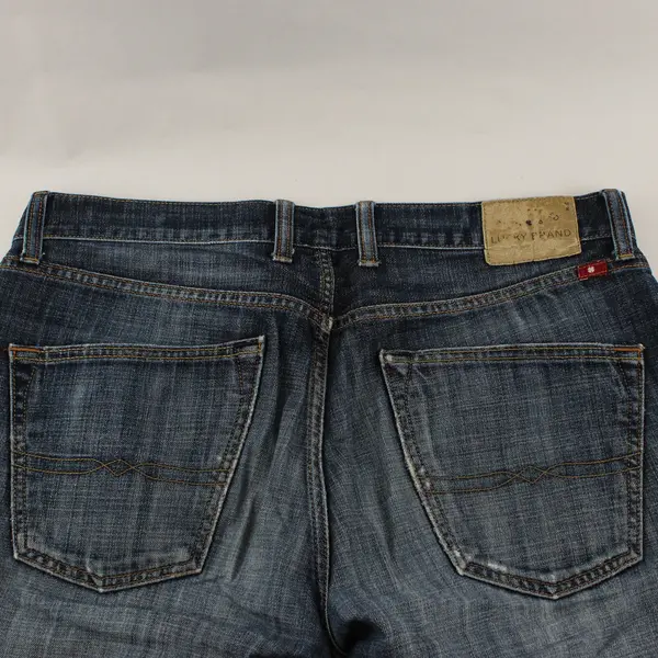 Lucky Brand 221 Original Boot Cut Medium Wash Distressed Jeans Men's W34 x L34