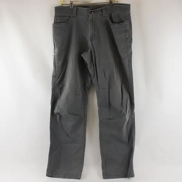 Columbia Gray Straight-Leg Cotton Cargo Pants Men's 34W x 32L