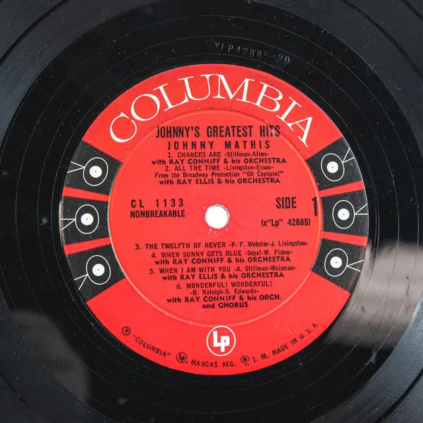 Johnny Mathis Johnny's Greatest Hits 12" Vinyl Record