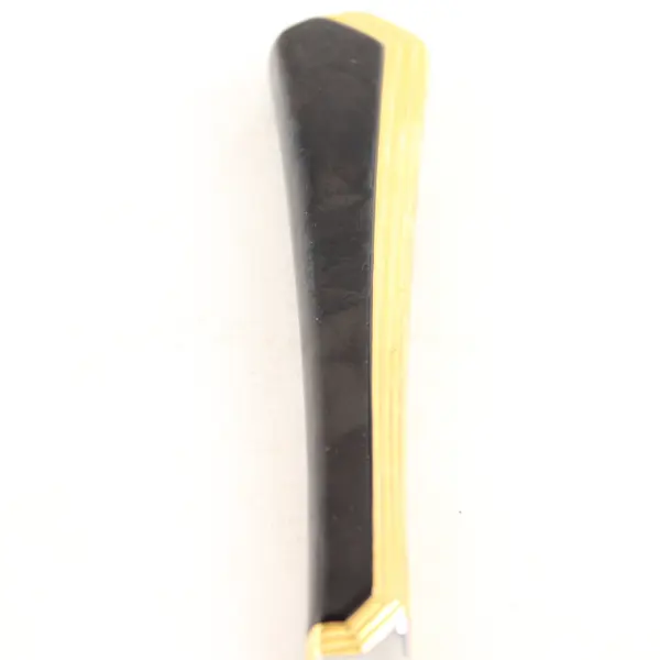 Lot of 2 Yamazaki Ramona Black Gold Stainless Steel Dinner Knives 9"