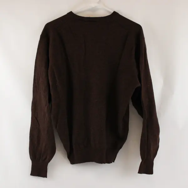 Jos. A. Bank Brown Merino Wool V-Neck Sweater Women's XL