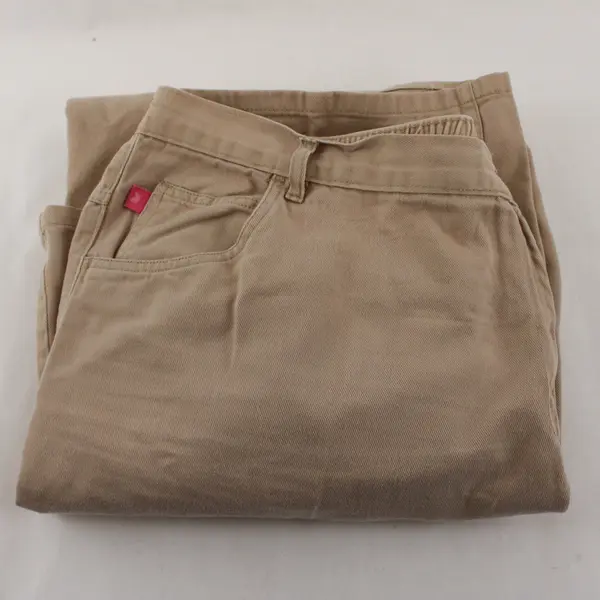 Woman Within Beige Straight-Leg Classic Fit Jeans Women's Size 26T