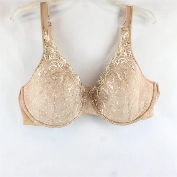 Playtex Beige Nude Lacy Bra Women's Size 44D