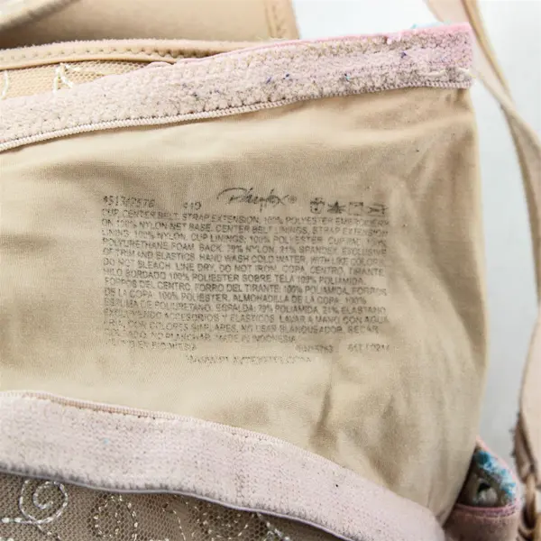 Playtex Beige Nude Lacy Bra Women's Size 44D
