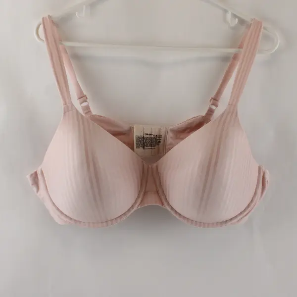 Playtex Light Pink Striped Underwired Bra Women's Size 42C