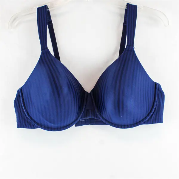 Playtex Dark Blue Striped Underwired Bra Women's Size 42C