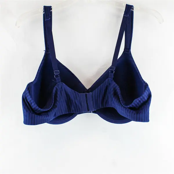 Playtex Dark Blue Striped Underwired Bra Women's Size 42C