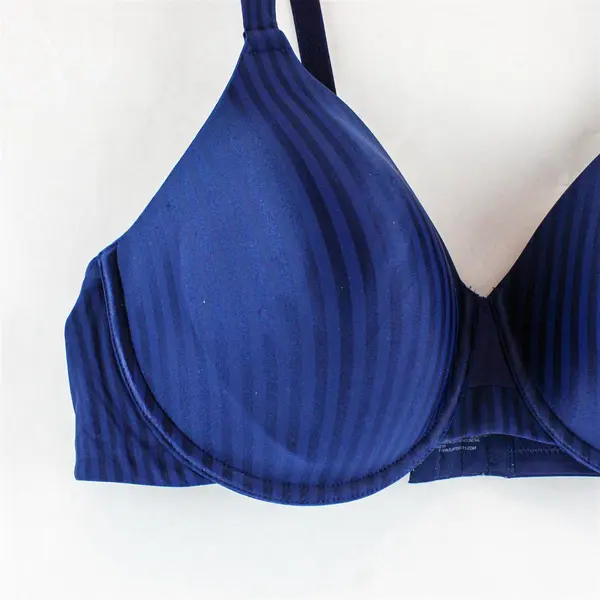 Playtex Dark Blue Striped Underwired Bra Women's Size 42C