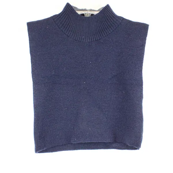 Vintage The Specialty House Navy Blue Mock Turtleneck Knit Dickey One Size