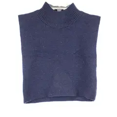 Vintage The Specialty House Navy Blue Mock Turtleneck Knit Dickey One Size