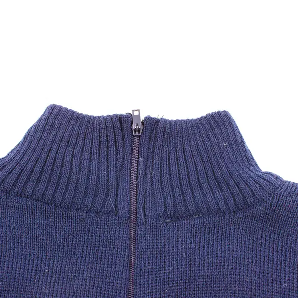 Vintage The Specialty House Navy Blue Mock Turtleneck Knit Dickey One Size