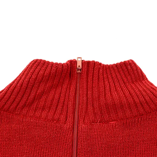 Vintage The Specialty House Red Mock Turtleneck Knit Dickey One Size
